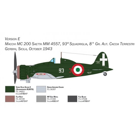1/48 Macchi C.200 Serie XXI-XXIII 1/48 Macchi C.200 Serie XXI-XXIII