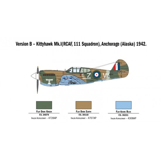 1/48 RAAF P-40E/K Kittyhawk (Australian Decals included) 1/48 RAAF P-40E/K Kittyhawk (Australian Decals included)