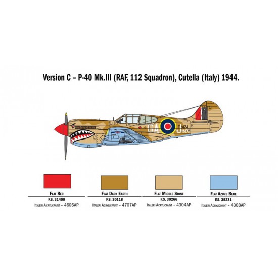 1/48 RAAF P-40E/K Kittyhawk (Australian Decals included) 1/48 RAAF P-40E/K Kittyhawk (Australian Decals included)