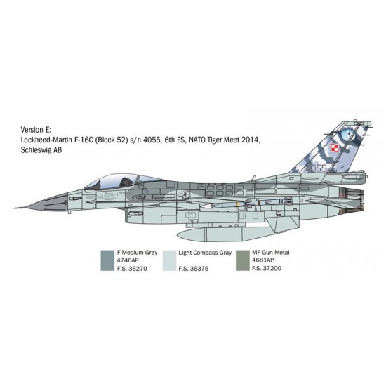 1/48 General Dynamics F-16C Fighting Falcon Multirole Fighter 1/48 General Dynamics F-16C Fighting Falcon Multirole Fighter