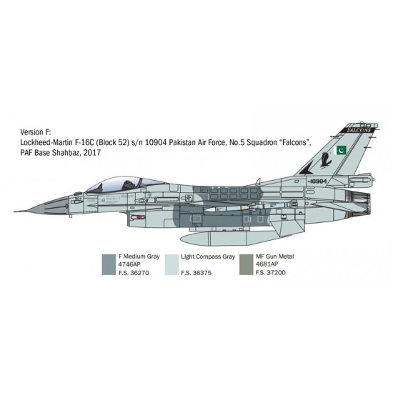 1/48 General Dynamics F-16C Fighting Falcon Multirole Fighter 1/48 General Dynamics F-16C Fighting Falcon Multirole Fighter