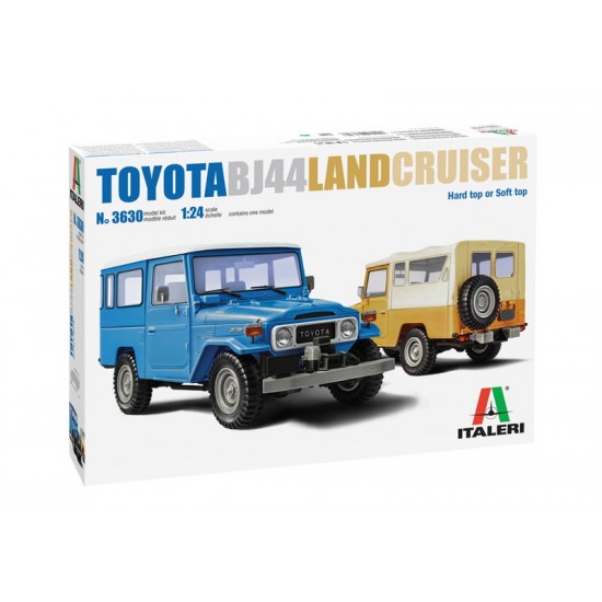 1/24 Toyota Land Cruiser BJ44 w/Soft/Hard Top Rubber Tyres 1/24 Toyota Land Cruiser BJ44 w/Soft/Hard Top Rubber Tyres