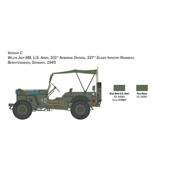 1/24 Willys Jeep Mb 80th Anniversary 1941-2021 1/24 Willys Jeep Mb 80th Anniversary 1941-2021