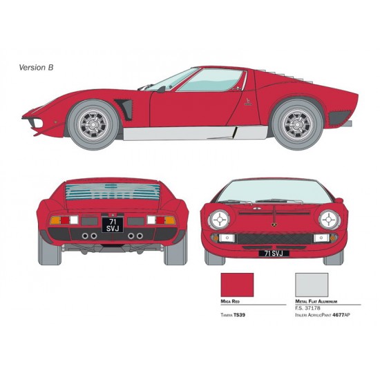 1/24 Lamborghini Miura Jota SVJ 1/24 Lamborghini Miura Jota SVJ