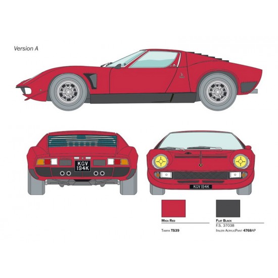 1/24 Lamborghini Miura Jota SVJ 1/24 Lamborghini Miura Jota SVJ