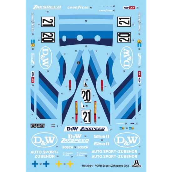 1/24 Ford Escort Zakspeed GR. 2 1/24 Ford Escort Zakspeed GR. 2