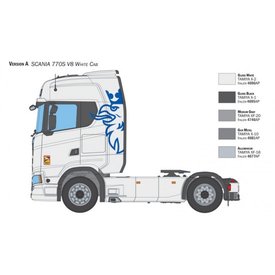 1/24 Scania S770 V8 White Cab 1/24 Scania S770 V8 White Cab