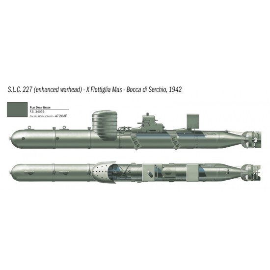 1/35 Slow Run Torpedo (SLC) Maiale with Crew 1/35 Slow Run Torpedo (SLC) Maiale with Crew