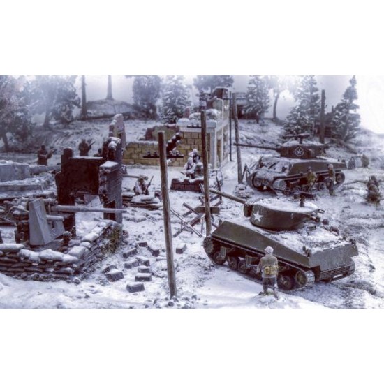 1/72 WWII Bastogne December 1944 - Diorama Set 1/72 WWII Bastogne December 1944 - Diorama Set