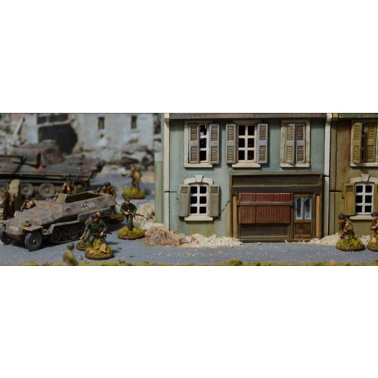 1/72 Operation Cobra 1944 Battle Diorama Set (64 Figures+4 Armour+2 French Houses)