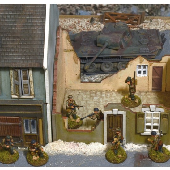1/72 Operation Cobra 1944 Battle Diorama Set (64 Figures+4 Armour+2 French Houses)