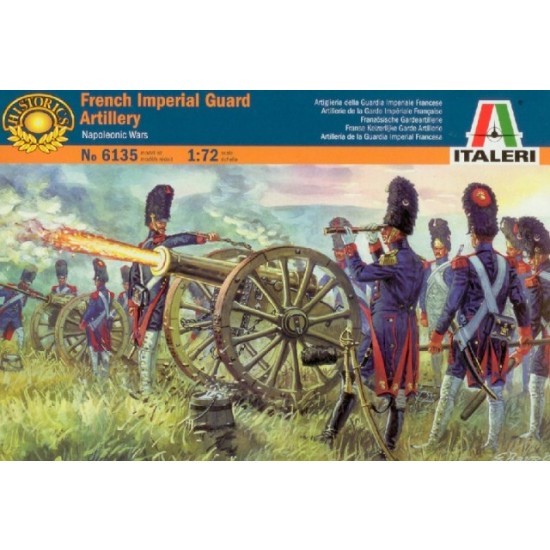 1/72 French Imperial Guard Artillery in Napoleonic Wars (16 Figures)