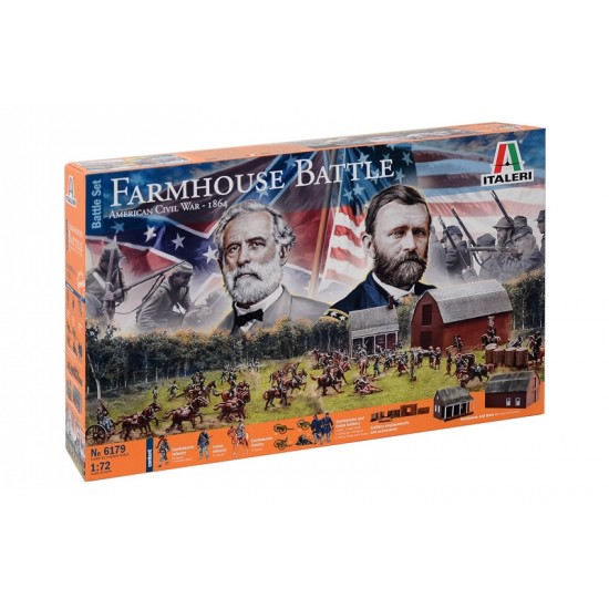 1/72 American Civil War - Farmhouse Battle Set 1864 1/72 American Civil War - Farmhouse Battle Set 1864