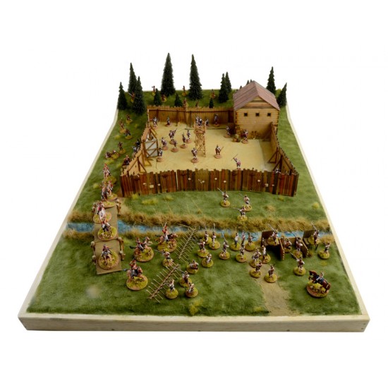 1/72 French and Indian War The Last Outpost 1754-1763 Battle Diorama Set 1/72 French and Indian War The Last Outpost 1754-1763 Battle Diorama Set