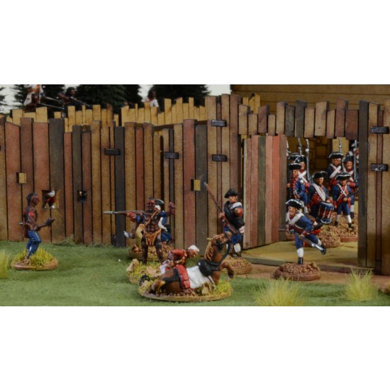 1/72 French and Indian War The Last Outpost 1754-1763 Battle Diorama Set 1/72 French and Indian War The Last Outpost 1754-1763 Battle Diorama Set