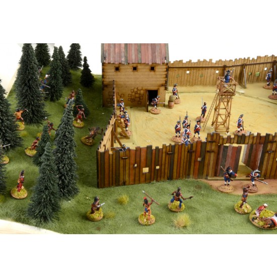 1/72 French and Indian War The Last Outpost 1754-1763 Battle Diorama Set 1/72 French and Indian War The Last Outpost 1754-1763 Battle Diorama Set