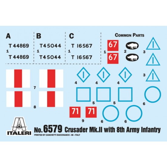 1/35 Crusader Mk II w/8th Army Infantry Rubber Tracks & 5 Figures 1/35 Crusader Mk II w/8th Army Infantry Rubber Tracks & 5 Figures
