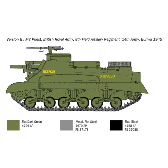 1/35 M-7 Priest Gun Self Propelled Howitzer 1/35 M-7 Priest Gun Self Propelled Howitzer