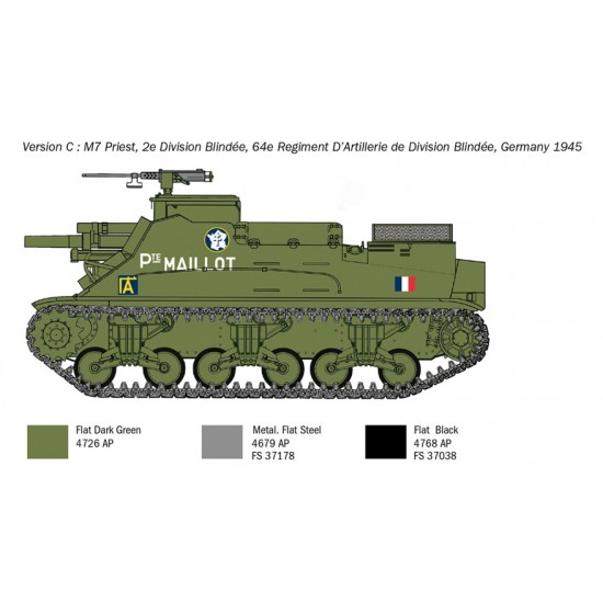 1/35 M-7 Priest Gun Self Propelled Howitzer 1/35 M-7 Priest Gun Self Propelled Howitzer