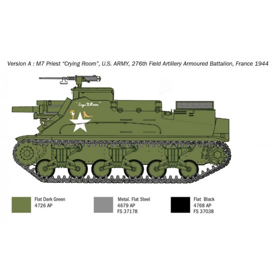 1/35 M-7 Priest Gun Self Propelled Howitzer 1/35 M-7 Priest Gun Self Propelled Howitzer