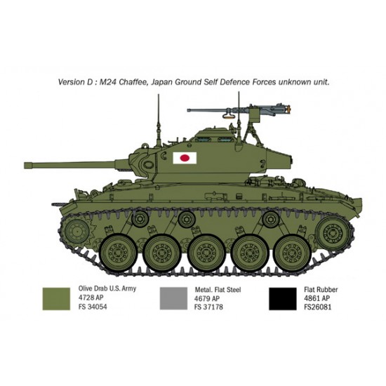 1/35 Korean War M-24 Chaffee Light Tank
