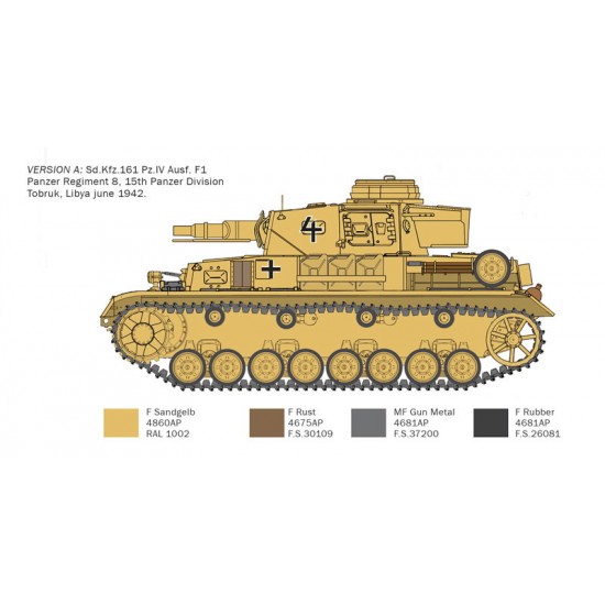 1/35 Panzer IV F1/F2/G w/Afirka Korps 1/35 Panzer IV F1/F2/G w/Afirka Korps
