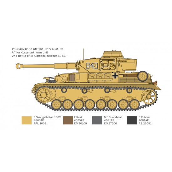 1/35 Panzer IV F1/F2/G w/Afirka Korps 1/35 Panzer IV F1/F2/G w/Afirka Korps