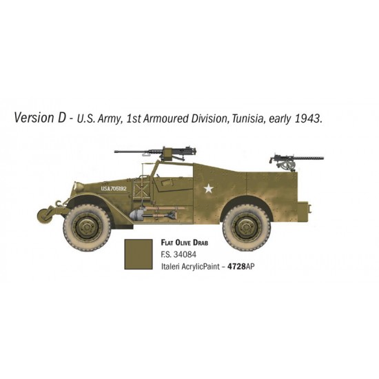 1/72 M3A1 Scout Car w/2 Figures 1/72 M3A1 Scout Car w/2 Figures