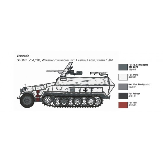 1/72 SdKfz. 251/10 Half-track APC 1/72 SdKfz. 251/10 Half-track APC
