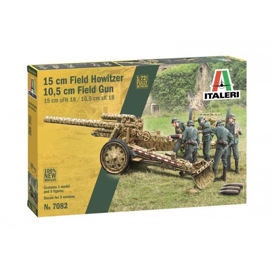 1/72 15cm Field Howitzer/10.5cm Field Gun (1 kit & 5 figures) 1/72 15cm Field Howitzer/10.5cm Field Gun (1 kit & 5 figures)
