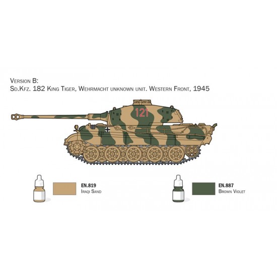 1/72 Complete Set for Modelling - SdKfz. 182 King Tiger (kit, paints & tools) 1/72 Complete Set for Modelling - SdKfz. 182 King Tiger (kit, paints & tools)