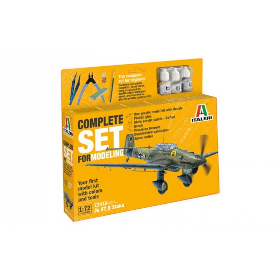 1/72 Complete Set for Modelling - Junker Ju-87B Stuka (kit, paints & tools) 1/72 Complete Set for Modelling - Junker Ju-87B Stuka (kit, paints & tools)
