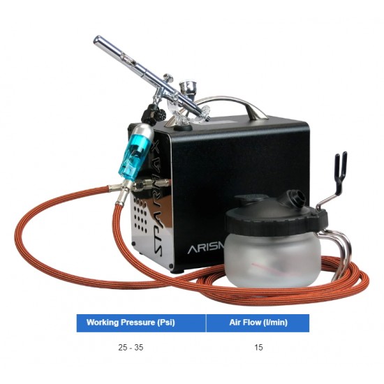 Arism Kit: Compressor, Airbrush and Accessories Arism Kit: Compressor, Airbrush and Accessories