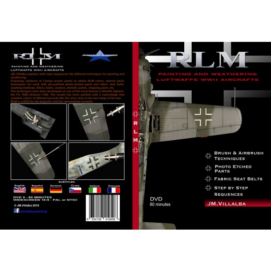 DVD - RLM Painting and Weathering Luftwaffe WWII Aircrafts (PAL Version)