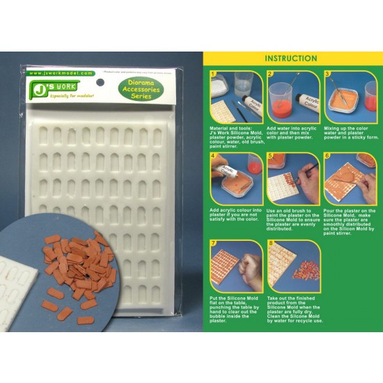Silicone Mould for Making 1/35 Roof Tiles Silicone Mould for Making 1/35 Roof Tiles