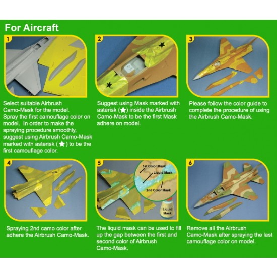 Airbrush Camo-Mask for 1/48 Fairchild A-10A Thunderbolt II Camouflage Scheme Airbrush Camo-Mask for 1/48 Fairchild A-10A Thunderbolt II Camouflage Scheme