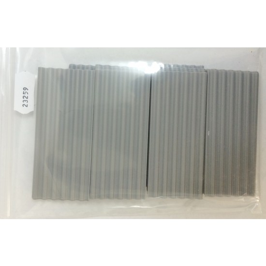 1/35, 1/32 Corrugated Iron Roof Sheeting (6-Wave Plate) - Grey (Plastic) 30pcs 1/35, 1/32 Corrugated Iron Roof Sheeting (6-Wave Plate) - Grey (Plastic) 30pcs