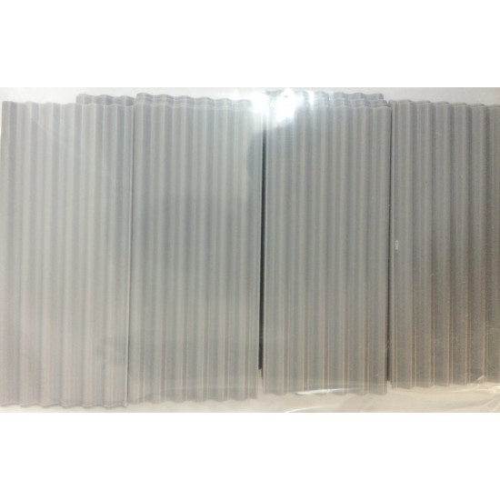 1/35, 1/32 Corrugated Iron Roof Sheeting (6-Wave Plate) - Grey (Plastic) 30pcs 1/35, 1/32 Corrugated Iron Roof Sheeting (6-Wave Plate) - Grey (Plastic) 30pcs