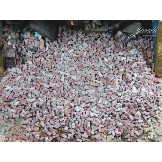 1/35 Bricks Ruins/Debris with Mortar Droppings - Dark Gray & Dark Brick-Red (Ceramic) 150g 1/35 Bricks Ruins/Debris with Mortar Droppings - Dark Gray & Dark Brick-Red (Ceramic) 150g
