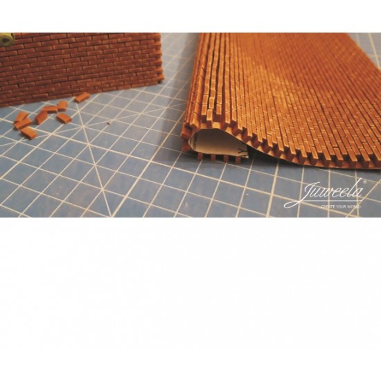1/32, 1/35 Flexyway Single, Solid Red Dark Bricks (1500 bricks, wall: 23.5 x 13.8 cm) 1/32, 1/35 Flexyway Single, Solid Red Dark Bricks (1500 bricks, wall: 23.5 x 13.8 cm)