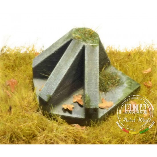 1/35, 1/32 Anti-Tank Obstacle - Barrier P1 (Material: Ceramic) 9pcs 1/35, 1/32 Anti-Tank Obstacle - Barrier P1 (Material: Ceramic) 9pcs