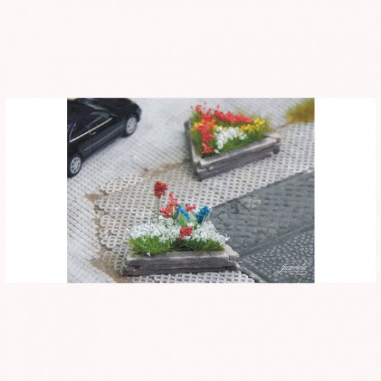 1/87 (HO scale) Road Plant Box Wood (Small, 5pcs) 1/87 (HO scale) Road Plant Box Wood (Small, 5pcs)