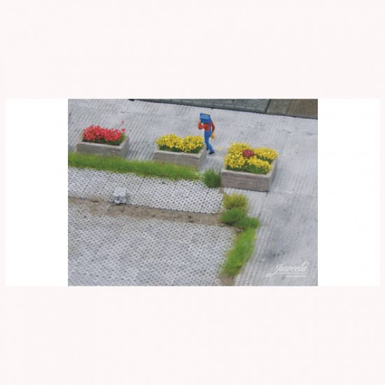1/87 (HO scale) Plant Box Wood - Assortment (5+5) 1/87 (HO scale) Plant Box Wood - Assortment (5+5)