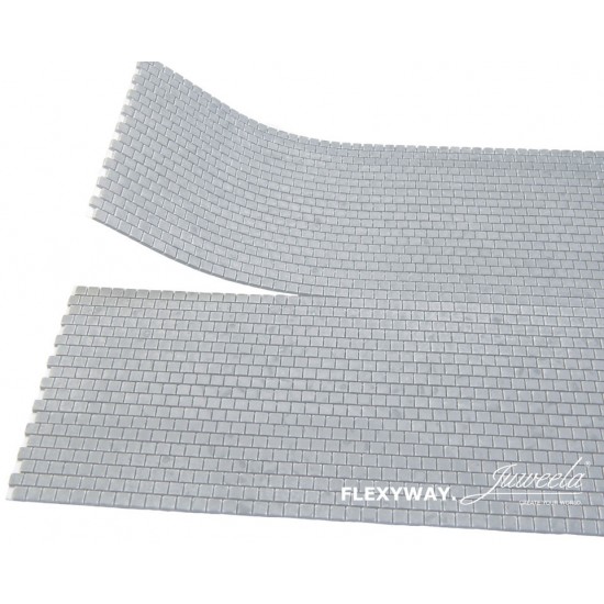 1/87 (HO scale) Flexyway Plates 40X40 Light Grey (1 Segm.) 1/87 (HO scale) Flexyway Plates 40X40 Light Grey (1 Segm.)