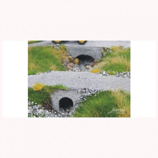 1/87 (HO scale) Water Passage Small (Bricks Grey 8x) 1/87 (HO scale) Water Passage Small (Bricks Grey 8x)