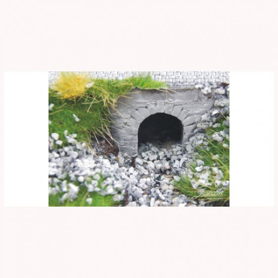 1/87 (HO scale) Water Passage Small (Bricks Grey 8x) 1/87 (HO scale) Water Passage Small (Bricks Grey 8x)