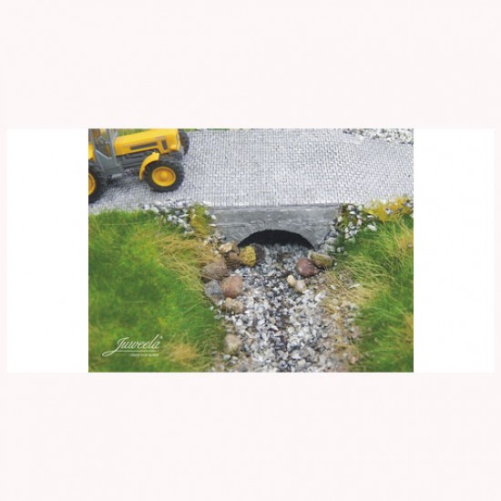 1/87 (HO scale) Water Passage Medium (Bricks Grey 6x) 1/87 (HO scale) Water Passage Medium (Bricks Grey 6x)