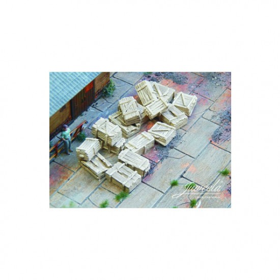 1/87 (HO scale) Old Wooden Boxes Light (16x) 1/87 (HO scale) Old Wooden Boxes Light (16x)