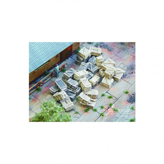1/87 (HO scale) Old Wooden Boxes Light & Dark (16+16x) 1/87 (HO scale) Old Wooden Boxes Light & Dark (16+16x)