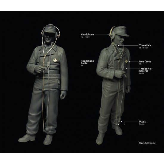 1/35 WWII German Panzer Headphone set (Resin + PE parts) 1/35 WWII German Panzer Headphone set (Resin + PE parts)